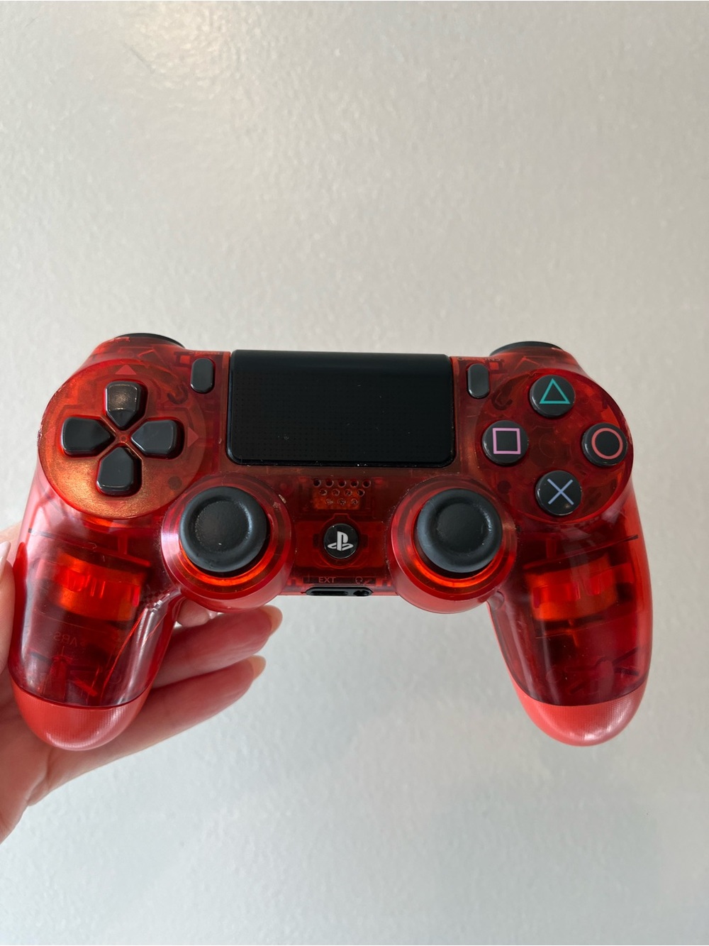 Sony PlayStation DualShock 4 RED CLEAR / TRANSPARENT PS4 Controller